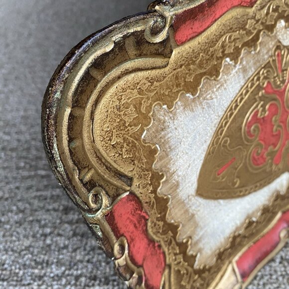 Vintage Florentine Gilded Wood Tray - Picture 7 of 7
